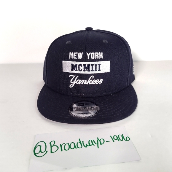 NY Yankees New Era Navy Snapback Hat - Picture 1 of 5